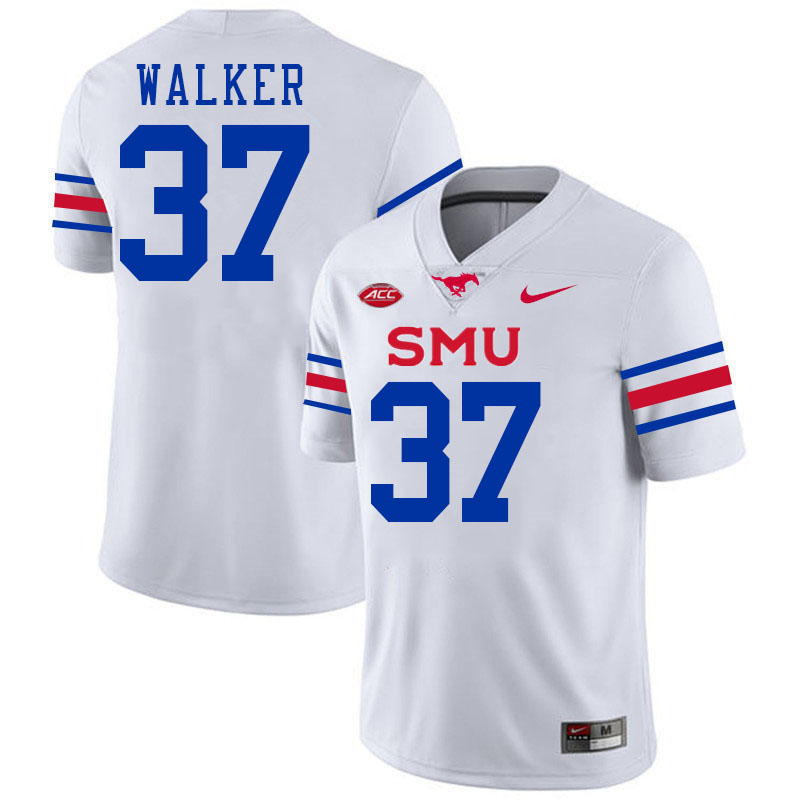 SMU Mustangs #37 Doak Walker Jersey College Football Uniforms-White